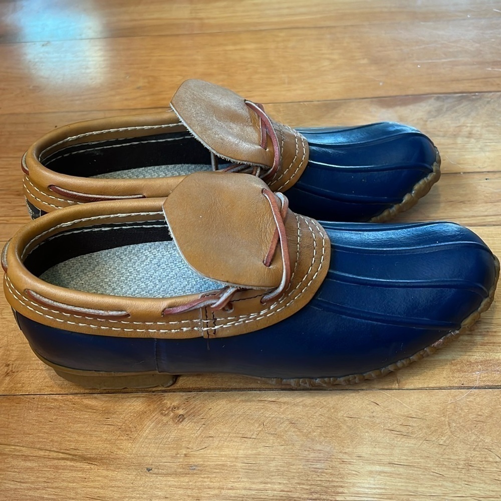 Vintage LL Bean Maine Hunting Shoe Womens 9 Leather Duck 3 Hole